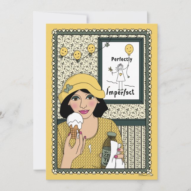 Niemand ist perfekt_C flache Karte 5"x7" (Vorderseite)