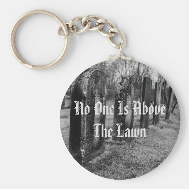 Niemand ist über dem Rasen Schlüsselanhänger (Vorne)