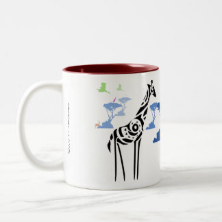Niemand ist wie ich! zweifarbige tasse