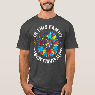 Niemand kämpft allein gegen den Sonnenblumen-Ribbo T-Shirt