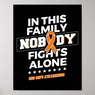 Niemand kämpft allein gegen Rsd Crps Bewusstsein Poster