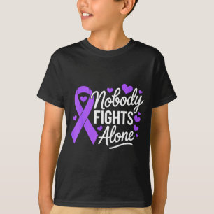 Niemand kämpft allein Herz-Lupus-Bewusstsein sle T-Shirt