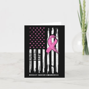 Niemand kämpft allein Liebe Hope Pink Ribbon Breas Karte