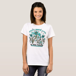 Niemand kämpft allein mit dem bloralen Ovarialkreb T-Shirt
