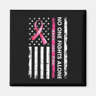 Niemand kämpft allein mit dem rosa Ribb gegen Brus Magnet