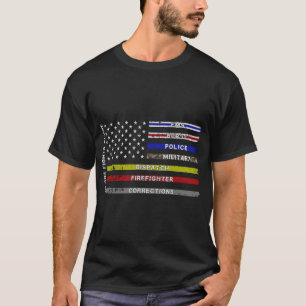 Niemand kämpft allein mit der US-Flagge American S T-Shirt