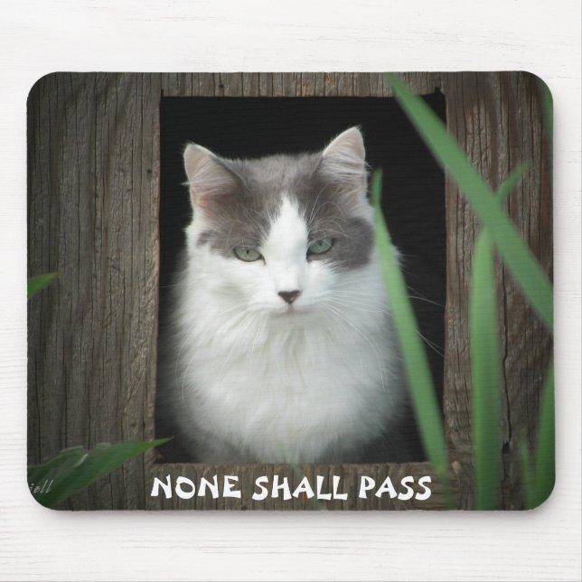 Niemand kommt vorbei mousepad (Vorne)