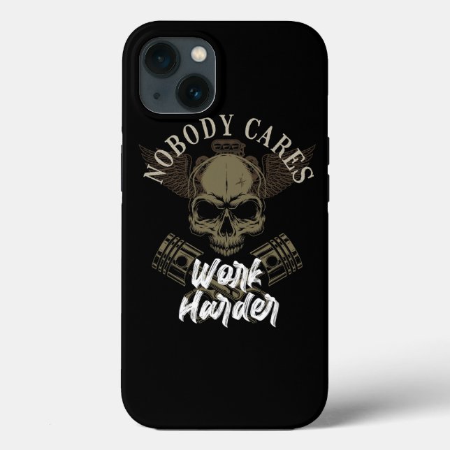 Niemand kümmert Pistenkilometer Skulls Car Lover F Case-Mate iPhone Hülle (Rückseite)