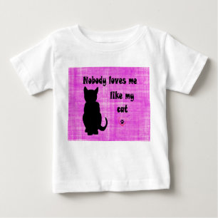 Niemand Liebe mir wie meine Katze Baby T-shirt