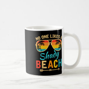 Niemand mag einen schattigen Strandurlaubsmodus, d Kaffeetasse