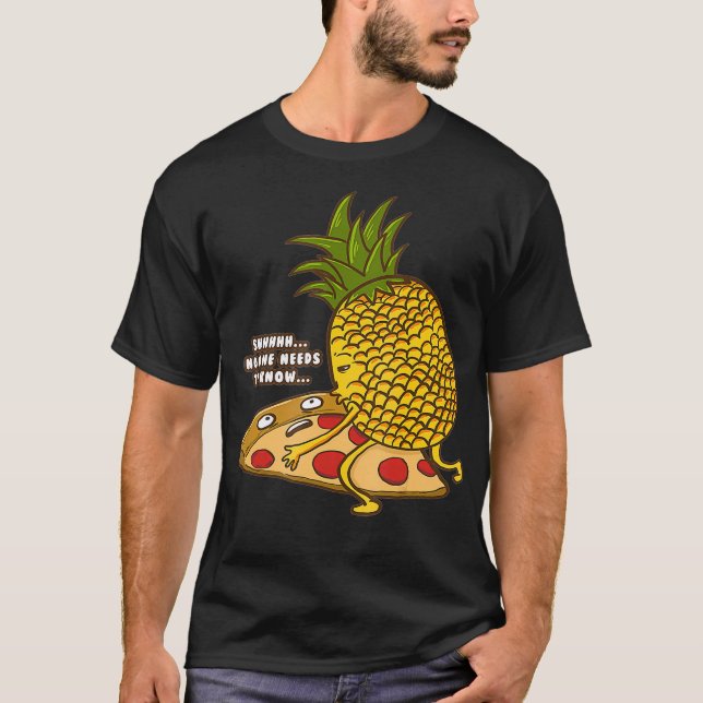 Niemand muss die lustige Ananas Hawaii kennen T-Shirt (Vorderseite)