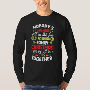 Niemand verlässt dieses lustige alte Familienweihn T-Shirt