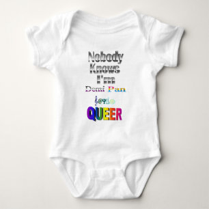 Niemand weiß, dass ich Demi Pan SM Sapio QUE bin Baby Strampler