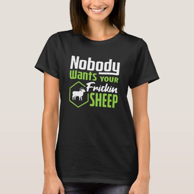 Niemand Will Ihre Sheep Settlers Board Game Night T-Shirt (Vorderseite)