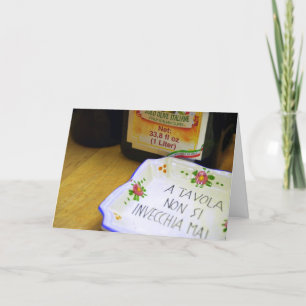 Niemand wird am Tisch alt Karte