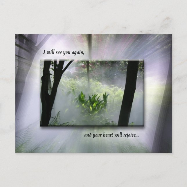 Niemand wird deine Freude annehmen Postkarte (Vorderseite)