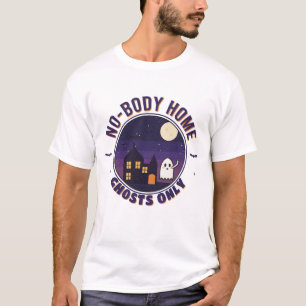 Niemand Zuhause Süßer Geist Spukhaus Halloween T-Shirt