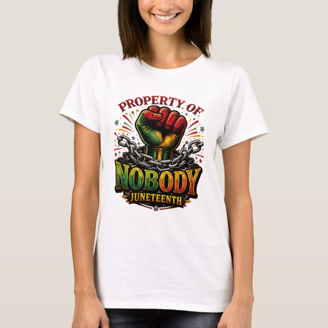 Niemandes Eigentum T-Shirt (Vorderseite)