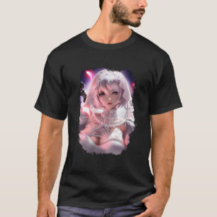 NieR Automata 2B 38 Einfaches dunkles T-Shirt