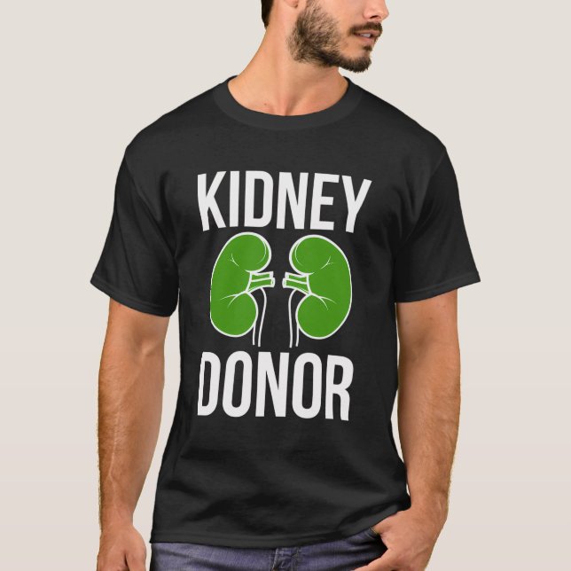 Niere Donor Niere Transplant Niere Donor Awaren T-Shirt (Vorderseite)