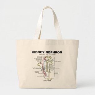 Niere Nephron Jumbo Stoffbeutel