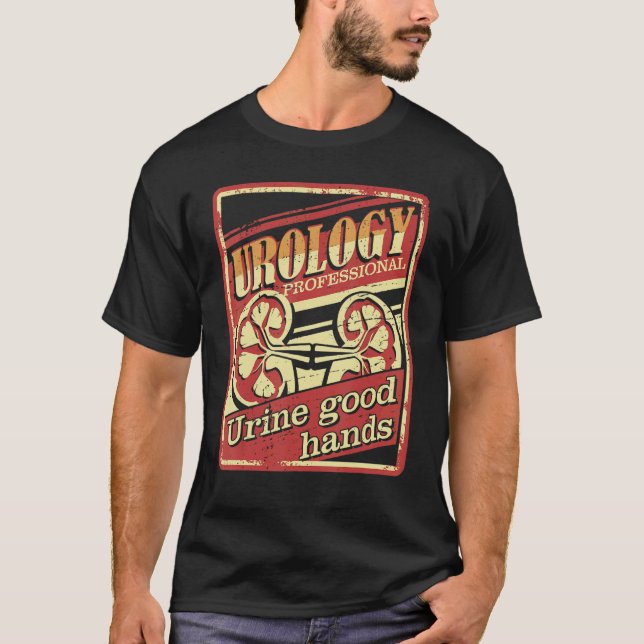 Niere Urin Gute Hände Urologie T-Shirt (Vorderseite)