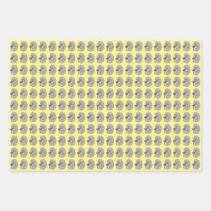 Nieren, gelb geschenkpapier set