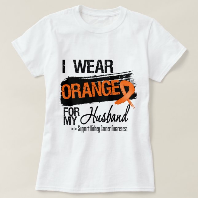 Nieren-Krebs-Band-Ehemann T-Shirt (Design vorne)