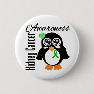 Nieren-Krebs-Bewusstseins-Pinguin Button
