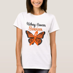 Nieren-Krebs ÜBERLEBENDER Schmetterling T-Shirt