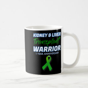 Nieren-Leber-Transplantation 1-Jahres-Jubiläum Kri Kaffeetasse