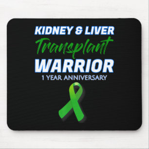 Nieren-Leber-Transplantation 1-Jahres-Jubiläum Kri Mousepad
