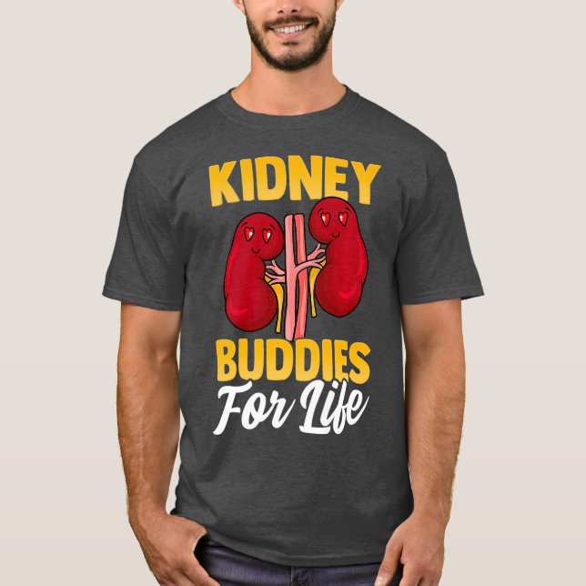Nierenbuddies für Organspender Niere T-Shirt (Vorderseite)