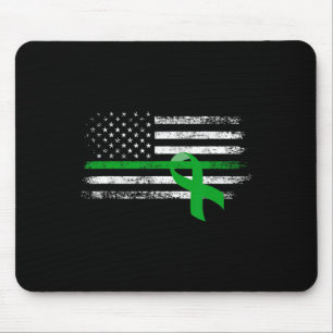 Nierenerkrankung Bewusstsein für die Fahne der USA Mousepad
