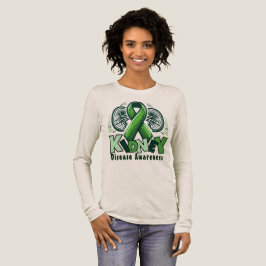 Nierenerkrankung-Bewusstsein – Grüne Schleife T-Sh Tri-Blend Shirt