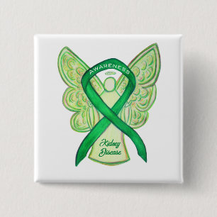 Nierenerkrankung Das Button "Angel des Ribbon"