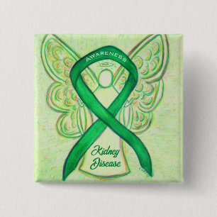Nierenerkrankung Das Button "Angel des Ribbon"