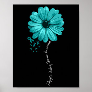 Nierenerkrankung Der Warrior Pretty Ribbon Poster