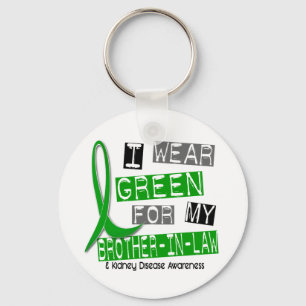 Nierenerkrankung, die ich für meinen Schwager grün Schlüsselanhänger