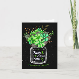 Nierenerkrankung Glaube Liebe Hoffnung Blume Jar A Karte