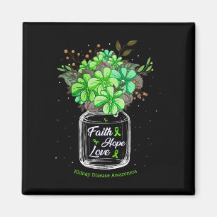 Nierenerkrankung Glaube Liebe Hoffnung Blume Jar A Magnet