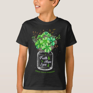 Nierenerkrankung Glaube Liebe Hoffnung Blume Jar A T-Shirt