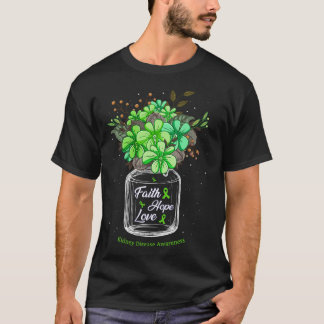 Nierenerkrankung Glaube Liebe Hoffnung Blume Jar A T-Shirt