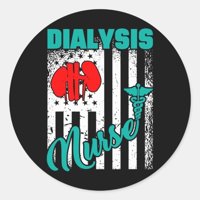 Nierenerkrankung Niereninsuffizienz Niereninsuffiz Runder Aufkleber (Vorderseite)
