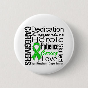 Nierenerkrankung-Pflegekraft-Collage Button