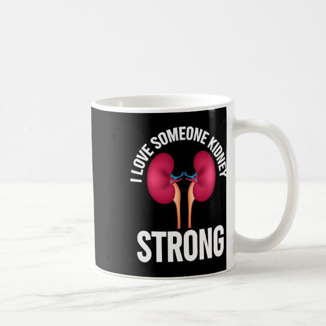 Nierenerkrankung Shirt Kaffeetasse (Rechts)