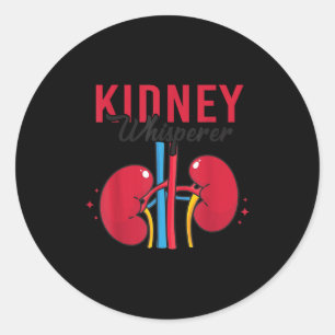 Nierenflüsterer Lustiger Dialysetechniker Nephrolo Runder Aufkleber