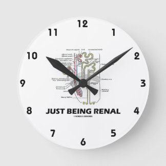 Nierenfunktion (Niere Nephron Nieren-Spaß) Runde Wanduhr