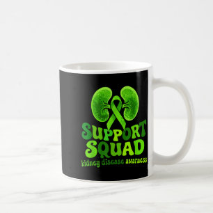 Nierenkrankheit Bewusstsein grünes Band groovy Kaffeetasse