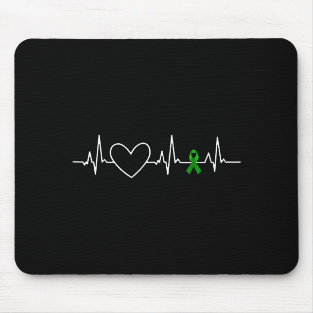 Nierenkrankheit Bewusstsein Herzschlag  Mousepad (Vorne)